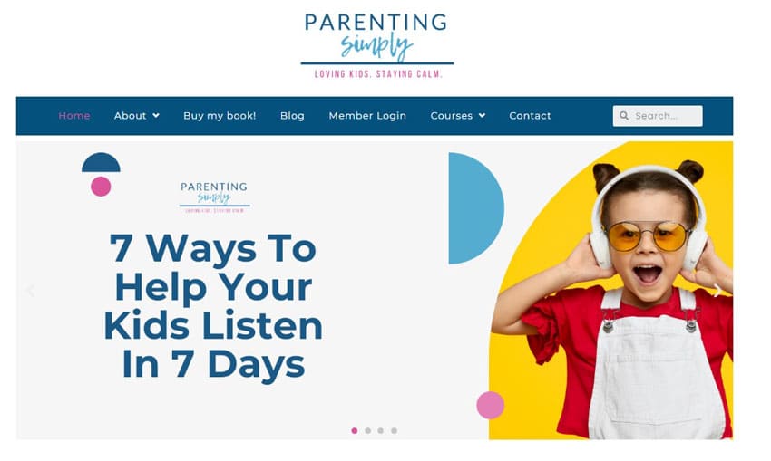parenting-simply-home-page