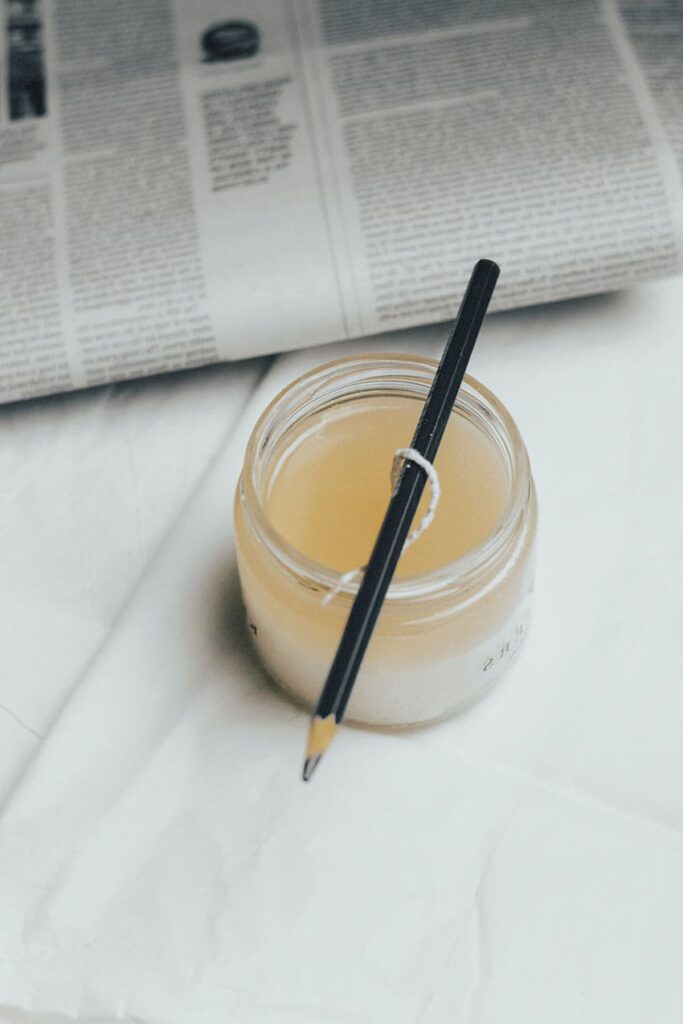 how to sell candles on etsy you can use a pencil to hold the wick of a candle when you are making it