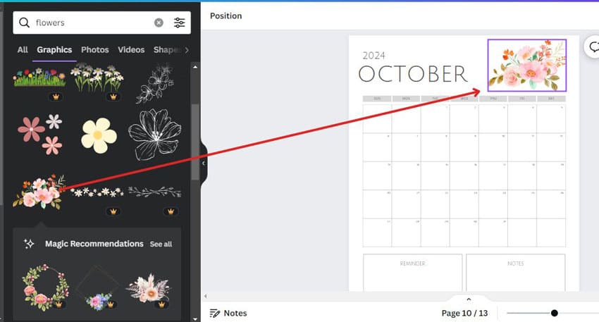 canva-drag-and-drop-feature-how-to-sell-digital-planners-on-Etsy