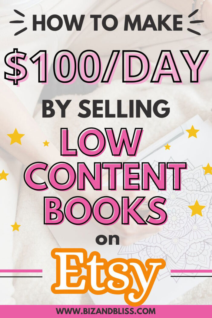 How To Sell Low Content Books On Etsy [The Laziest Way]