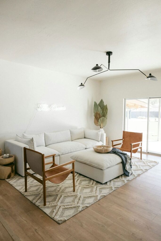 a cozy and minalist living room feng shui consultation as one of the best beauty side hustles