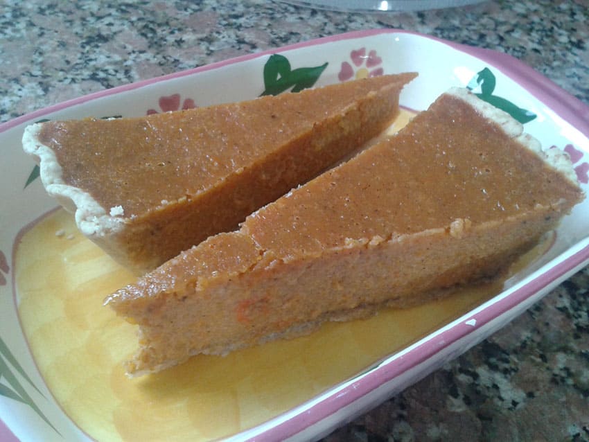 homemade pumpkin pie - baking as part of cheap fall activities for adults