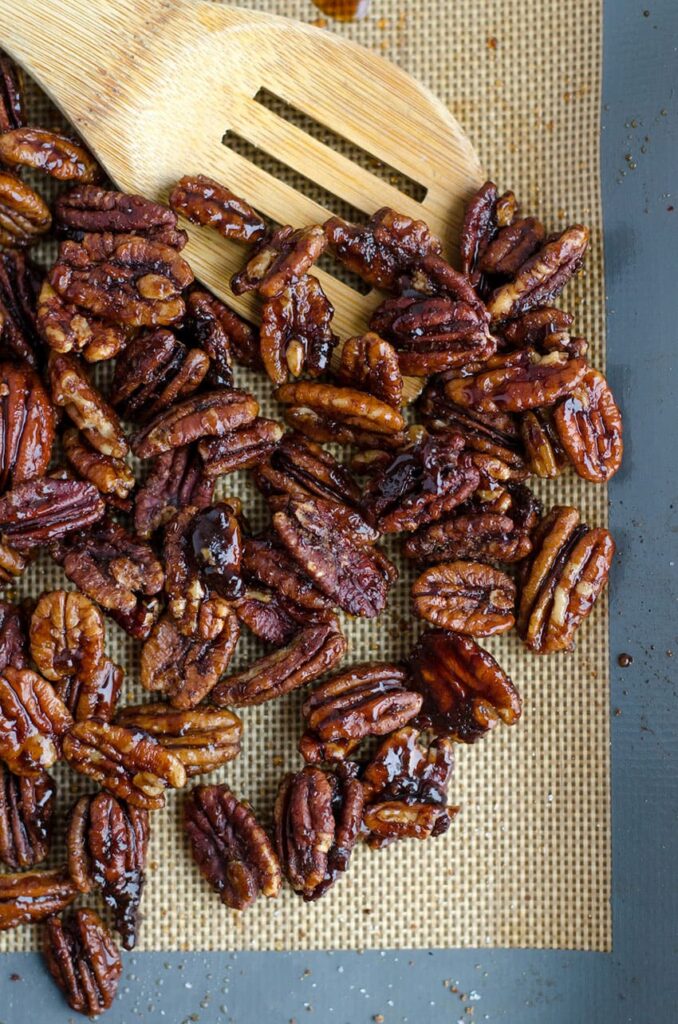 roasted pecans as one of the best easy and cheap gluten free fall desserts