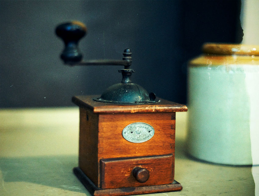 vintage coffee grinder