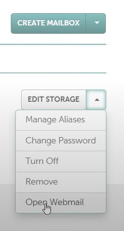 access private email dashboard