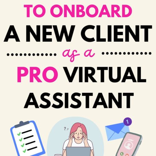 how to onboard a new client as a virtual assistant