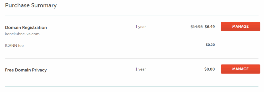 managing new custom domain in namecheap