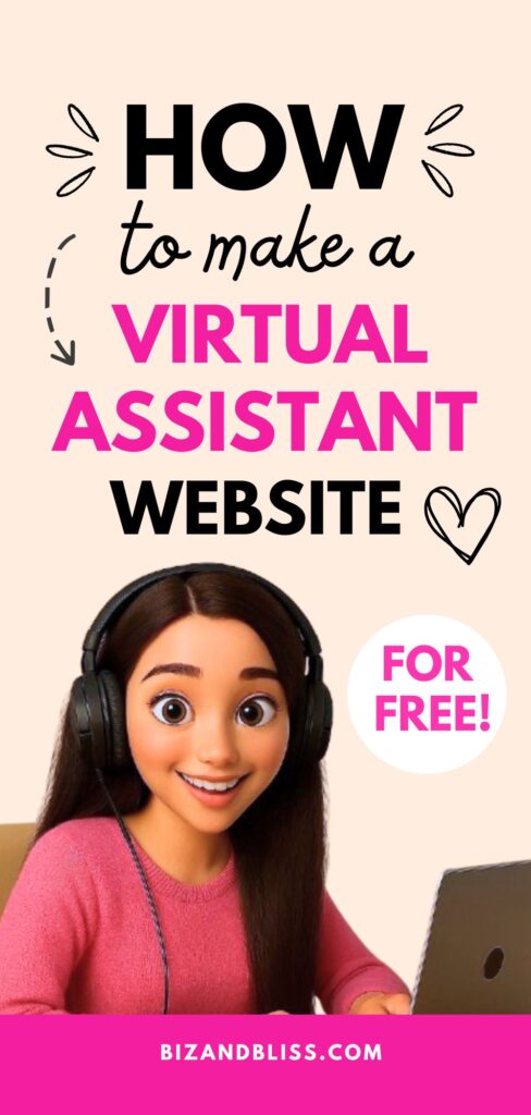how to make a virtual assistant website for free